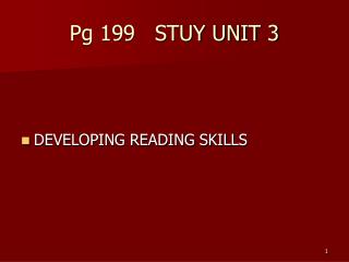 Pg 199 STUY UNIT 3
