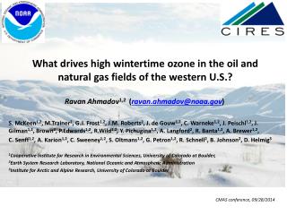 What drives high wintertime ozone in the oil and natural gas fields of the western U.S.?