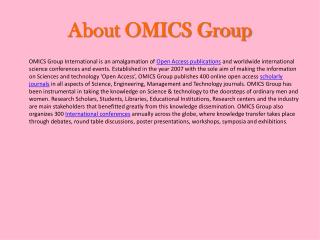 About OMICS Group