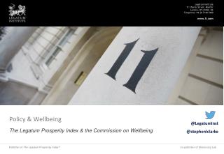 Policy &amp; Wellbeing