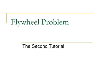 Flywheel Problem