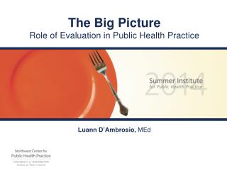 The Big Picture Role of Evaluation in Public Health Practice