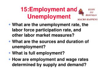 15:Employment and Unemployment