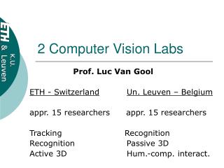 2 Computer Vision Labs