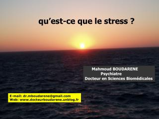 qu’est-ce que le stress ?