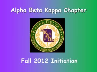 Alpha Beta Kappa Chapter