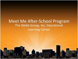 Meet Me After-School Program