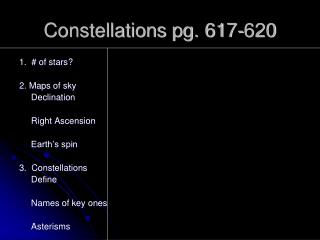 Constellations pg. 617-620