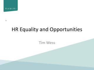 HR Equality and Opportunities