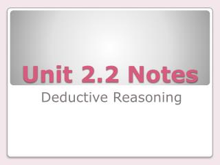 Unit 2.2 Notes
