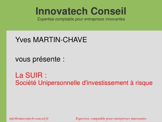 Innovatech Conseil Expertise comptable pour entreprises innovantes