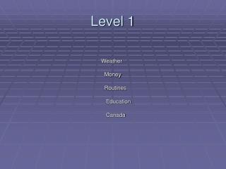 Level 1