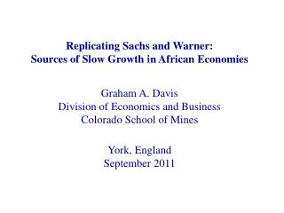 The Sachs and Warner Resource Curse Data