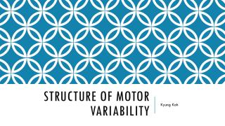 Structure of motor variability