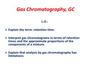 PPT - Gas Chromatography, GC PowerPoint Presentation, free download ...