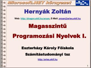 Microsoft.NET környezet