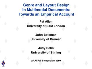 Genre and Layout Design in Multimodal Documents: Towards an Empirical Account