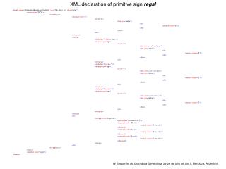 XML declaration of primitive sign regal