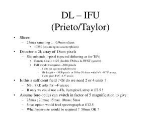 DL – IFU (Prieto/Taylor)