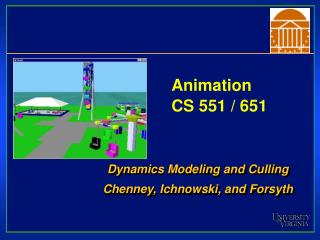 Animation CS 551 / 651