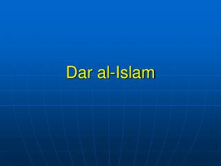 Dar al-Islam