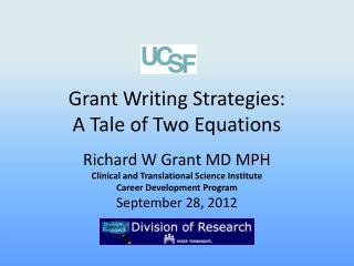 Grant Writing Strategies: A Tale of Two Equations