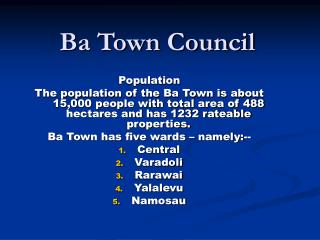 Ba Town Council