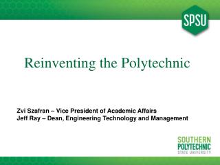 Reinventing the Polytechnic