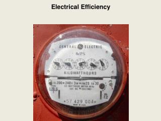 Electrical Efficiency