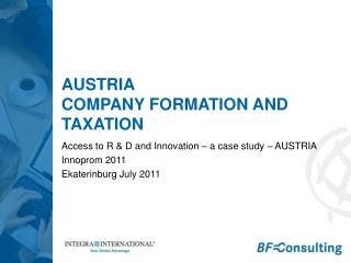 Austria Company formation and taxation