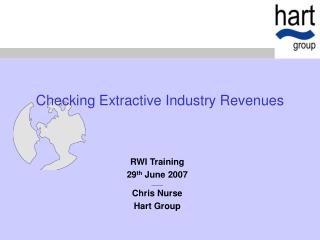 Checking Extractive Industry Revenues