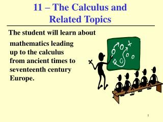 11 – The Calculus and Related Topics