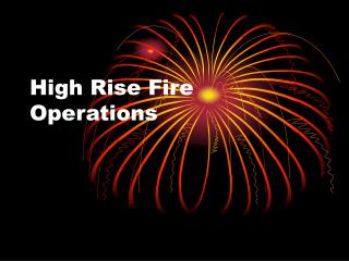 High Rise Fire Operations