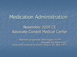 Medication Administration