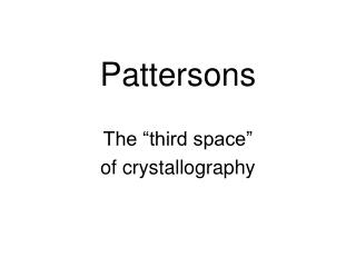 Pattersons