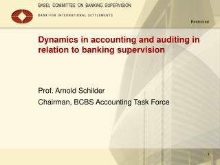 Dynamics in accounting and auditing in relation to banking supervision