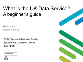 What is the UK Data Service? A beginner’s guide