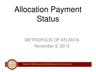 Allocation Payment Status