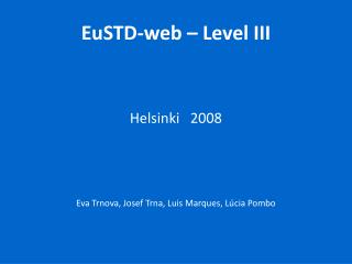 EuSTD-web – Level III