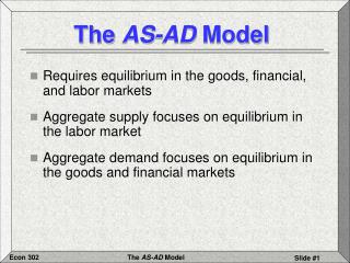 The AS-AD Model