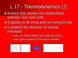 L 17 - Thermodynamics [2]
