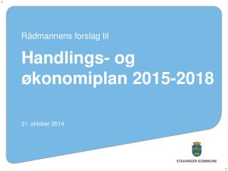 Handlings- og økonomiplan 2015-2018