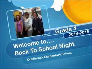 Welcome to…. Back To School Night