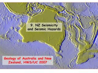 Geology of Australia and New Zealand, HWS/UC 2007