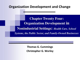 Organization Development and Change