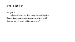 DOELGROEP