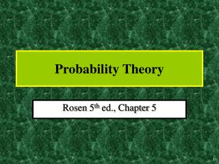Probability Theory
