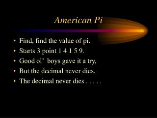 American Pi