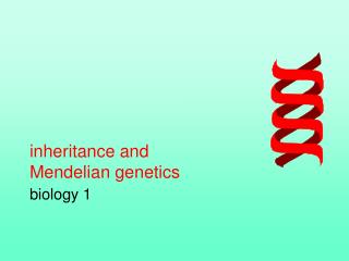 inheritance and Mendelian genetics