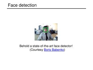 Face detection